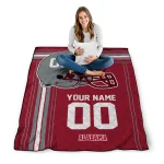custom alabama crimson tide helmet theme crimson quilt blanket best selling