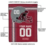 custom alabama crimson tide helmet theme crimson quilt blanket best selling