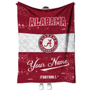 custom alabama crimson tide hibiscus burst crimson white quilt blanket fashion forward