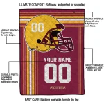 custom arizona state sun devils helmet theme maroon quilt blanket best selling