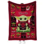 custom arkansas state red wolves yody baby pattern scarlet quilt blanket best selling