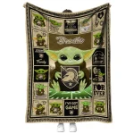 custom army black knights yody baby pattern gold quilt blanket best selling
