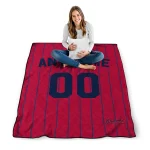 custom atlanta braves pin dot quilt blanket best selling