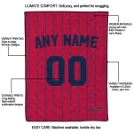 custom atlanta braves pin dot quilt blanket best selling