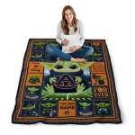 custom auburn tigers yody baby pattern navy blue quilt blanket best selling