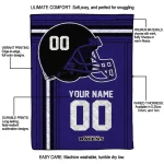custom baltimore ravens helmet theme purple quilt blanket best selling