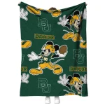 custom baylor bears mickey football green quilt blanket best selling