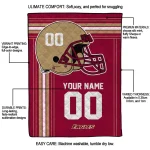 custom boston college eagles helmet theme maroon quilt blanket best selling