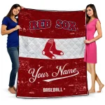 Custom Boston Red Sox Snoopy Victory Red White Quilt Blanket 1 custom boston red sox snoopy victory red white quilt blanket best selling