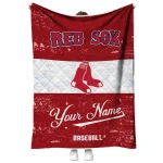 custom boston red sox snoopy victory red white quilt blanket best selling