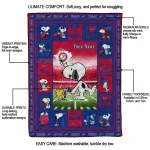 custom buffalo bills snoopy coach blue quilt blanket best selling
