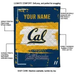 custom california golden bears grunge patch blue white quilt blanket best selling