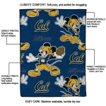 custom california golden bears mickey football blue quilt blanket best selling