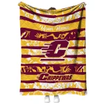 custom central michigan chippewas layered florals maroon white quilt blanket best selling