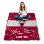 custom chicago bulls helmet fan red white quilt blanket best selling