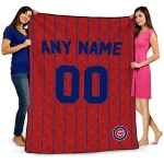 custom chicago cubs pin dot quilt blanket best selling