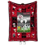 custom cincinnati bearcats snoopy coach red quilt blanket best selling