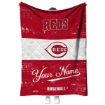 custom cincinnati reds snoopy victory red white quilt blanket best selling