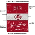 custom cincinnati reds snoopy victory red white quilt blanket best selling