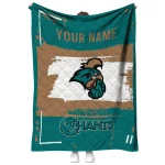 custom coastal carolina chanticleers grunge patch green white quilt blanket best selling