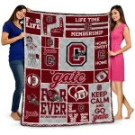 custom colgate raiders helmet passion maroon quilt blanket best selling