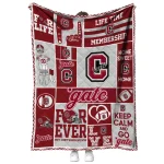 custom colgate raiders helmet passion maroon quilt blanket best selling