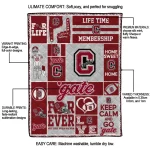 custom colgate raiders helmet passion maroon quilt blanket best selling