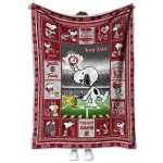 custom colgate raiders snoopy coach maroon quilt blanket best selling