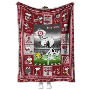 custom colgate raiders snoopy coach maroon quilt blanket fashion forward