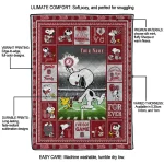 custom colgate raiders snoopy coach maroon quilt blanket best selling