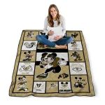 custom colorado buffaloes mickey crimson gold white quilt blanket best selling