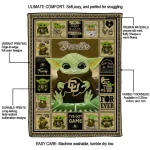 custom colorado buffaloes yody baby pattern gold quilt blanket best selling