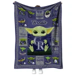 custom colorado rockies yody baby motif blue quilt blanket best selling
