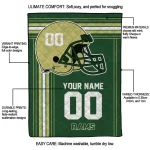 custom colorado state rams helmet theme green quilt blanket best selling