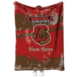 custom cornell big red brushstroke layers red quilt blanket best selling