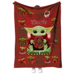 custom cornell big red yody baby pattern red quilt blanket best selling