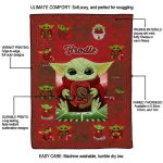 custom cornell big red yody baby pattern red quilt blanket best selling
