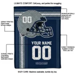 custom dallas cowboys helmet theme blue quilt blanket best selling