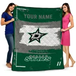 custom dallas stars grunge patch green white quilt blanket best selling