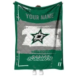 custom dallas stars grunge patch green white quilt blanket best selling