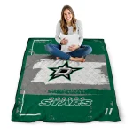 custom dallas stars grunge patch green white quilt blanket best selling