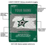 custom dallas stars grunge patch green white quilt blanket best selling