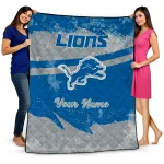 Custom Detroit Lions Brushstroke Layers Blue Quilt Blanket 1 custom detroit lions brushstroke layers blue quilt blanket best selling