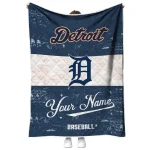 custom detroit tigers snoopy victory navy white quilt blanket best selling