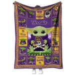 custom east carolina pirates yody baby pattern purple quilt blanket best selling