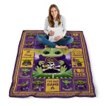 custom east carolina pirates yody baby pattern purple quilt blanket best selling