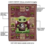 custom florida state seminoles yody baby pattern garnet quilt blanket best selling
