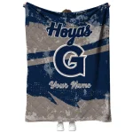 custom georgetown hoyas brushstroke layers blue quilt blanket best selling