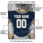 custom georgetown hoyas player sketch blue gray quilt blanket best selling