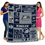 Custom Georgia Southern Eagles Helmet Passion Blue Quilt Blanket 1 custom georgia southern eagles helmet passion blue quilt blanket best selling